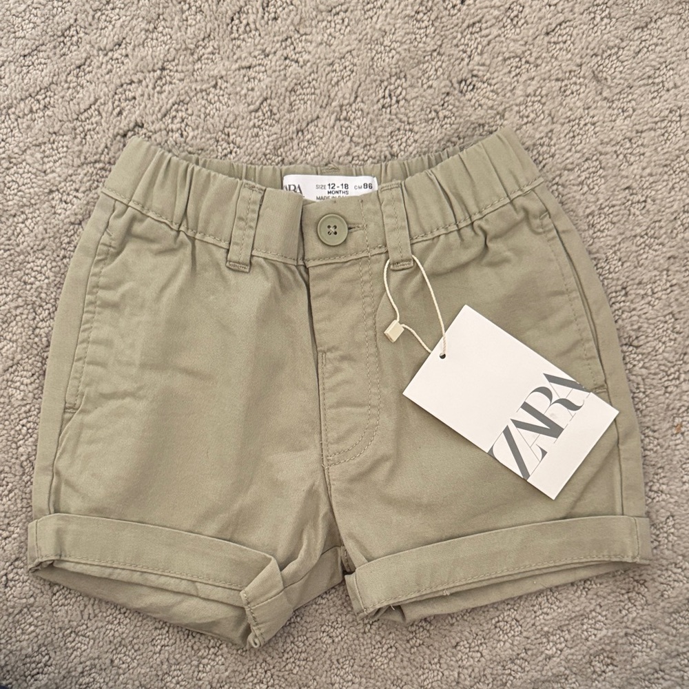Zara Kids Khaki Green Shorts